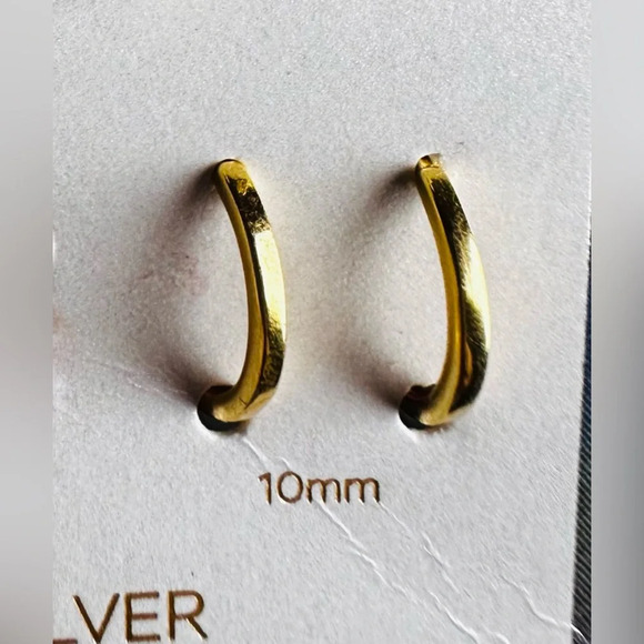 Gold Cake Earring Set Sterling Silver (set of 3) - Picture 4 of 6